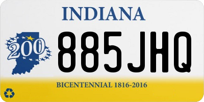 IN license plate 885JHQ
