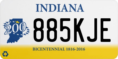 IN license plate 885KJE