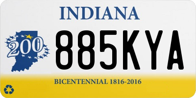 IN license plate 885KYA