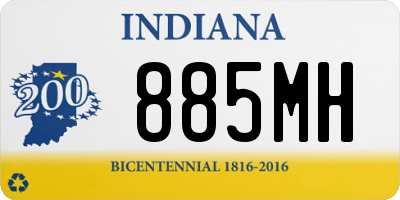IN license plate 885MH