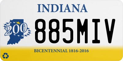 IN license plate 885MIV