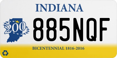 IN license plate 885NQF