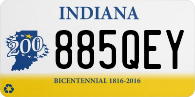 IN license plate 885QEY