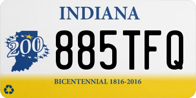 IN license plate 885TFQ