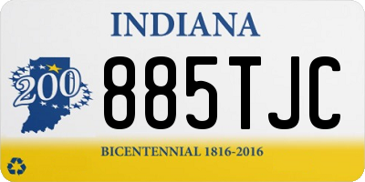 IN license plate 885TJC