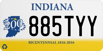 IN license plate 885TYY
