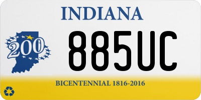 IN license plate 885UC