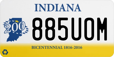 IN license plate 885UOM