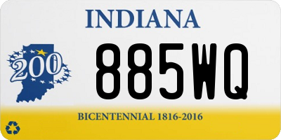 IN license plate 885WQ