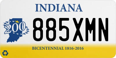 IN license plate 885XMN