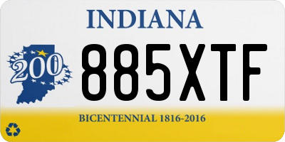 IN license plate 885XTF