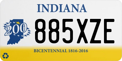 IN license plate 885XZE