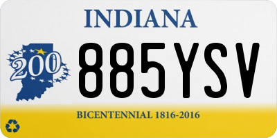 IN license plate 885YSV