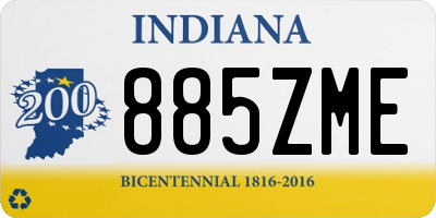 IN license plate 885ZME