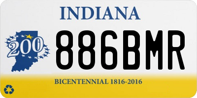 IN license plate 886BMR