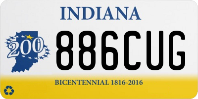 IN license plate 886CUG