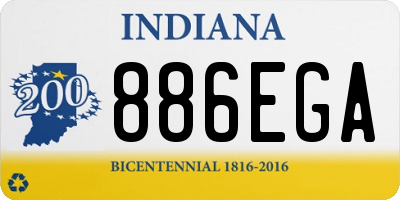 IN license plate 886EGA