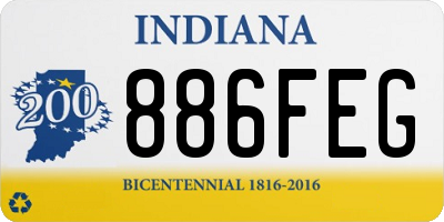 IN license plate 886FEG