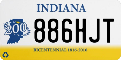 IN license plate 886HJT