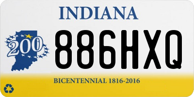 IN license plate 886HXQ
