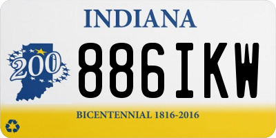 IN license plate 886IKW