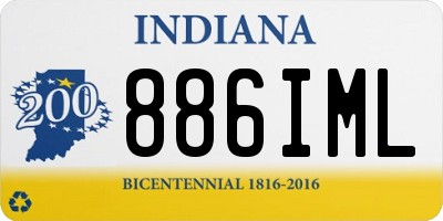 IN license plate 886IML
