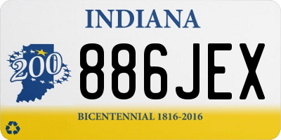 IN license plate 886JEX