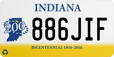 IN license plate 886JIF