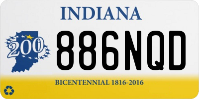 IN license plate 886NQD