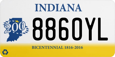 IN license plate 886OYL