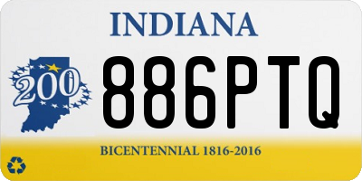 IN license plate 886PTQ