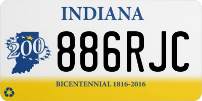 IN license plate 886RJC