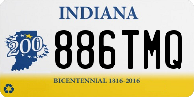 IN license plate 886TMQ