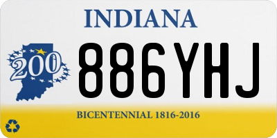 IN license plate 886YHJ