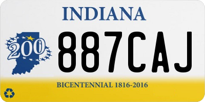 IN license plate 887CAJ