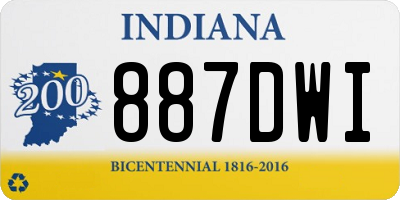 IN license plate 887DWI