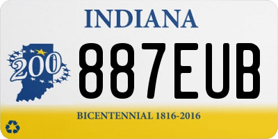 IN license plate 887EUB