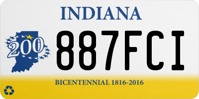 IN license plate 887FCI