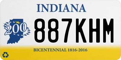IN license plate 887KHM