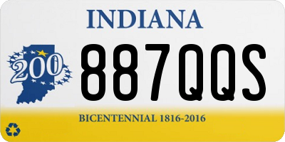 IN license plate 887QQS
