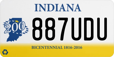 IN license plate 887UDU