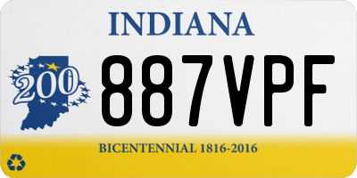 IN license plate 887VPF
