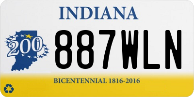 IN license plate 887WLN