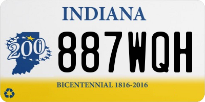 IN license plate 887WQH