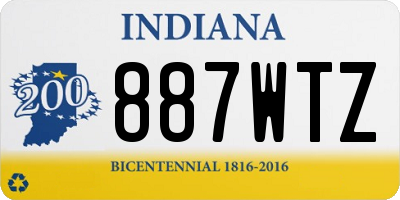 IN license plate 887WTZ