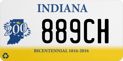 IN license plate 889CH