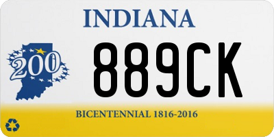 IN license plate 889CK