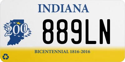 IN license plate 889LN