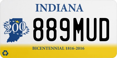 IN license plate 889MUD