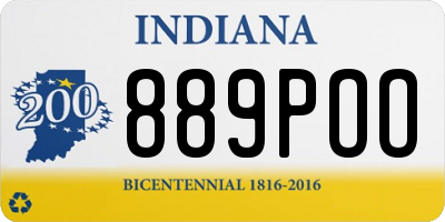 IN license plate 889POO
